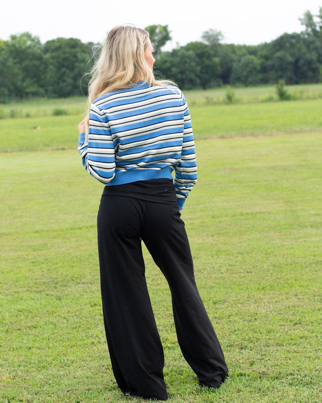 Dreamy Blue Stripe Cardigan