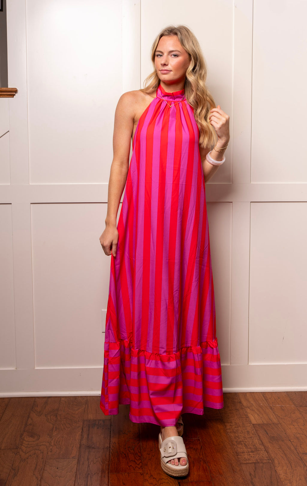 The Pink Sunset Escape Maxi Dress