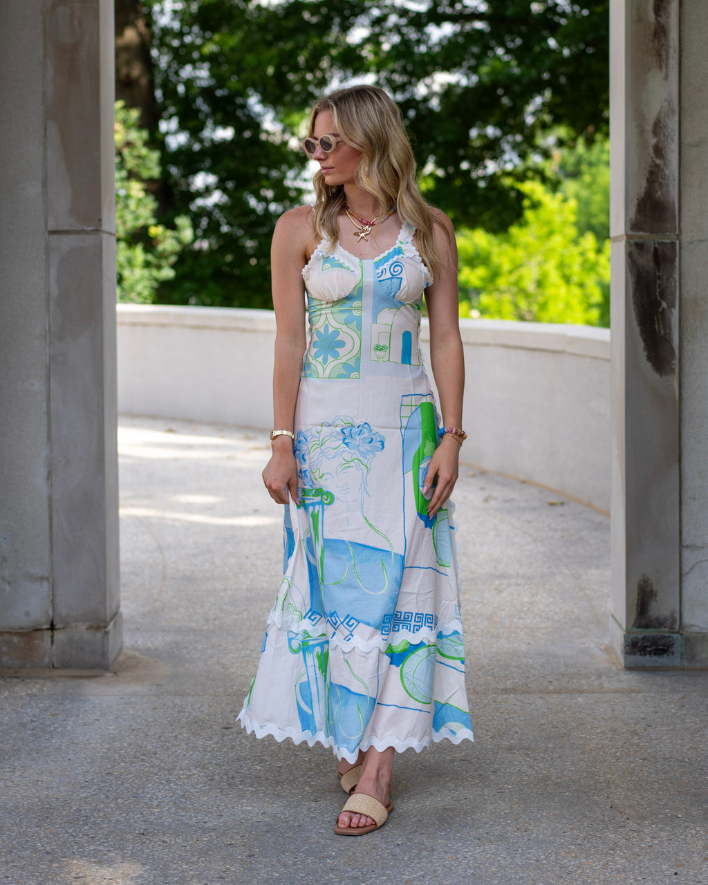 Vintage Vacation Midi Dress