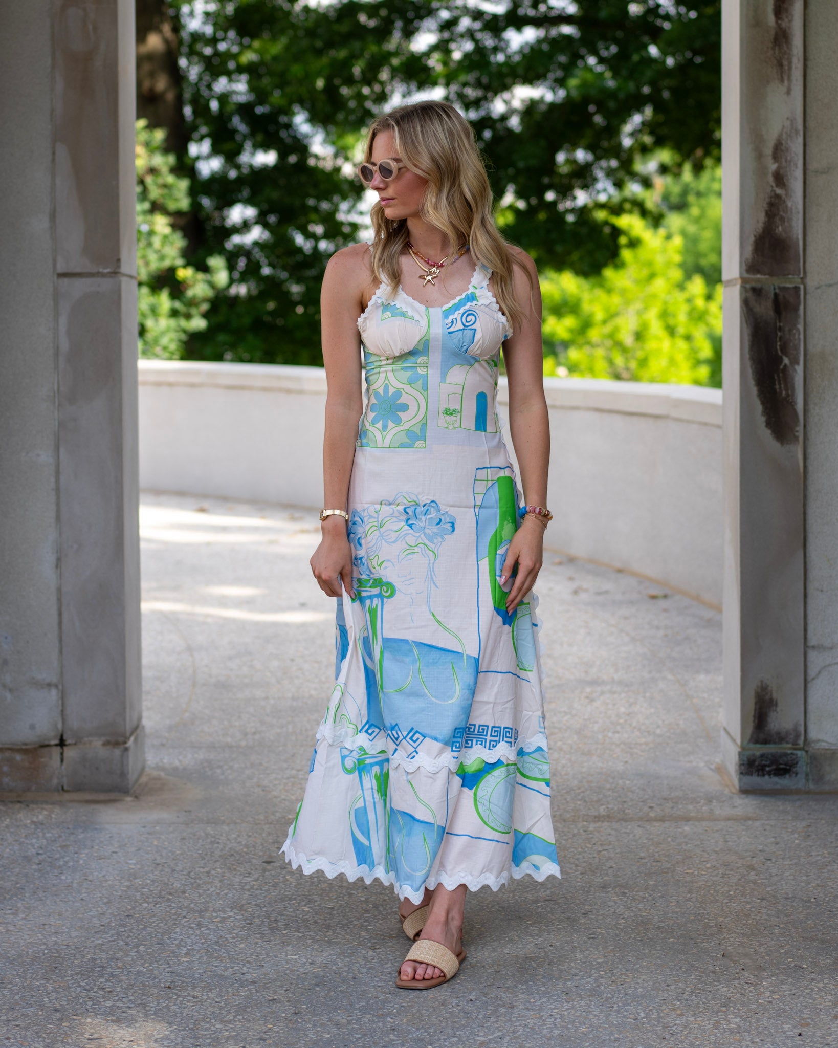 Vintage Vacation Midi Dress