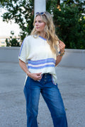 Cozy Vibes Stripe Sweater
