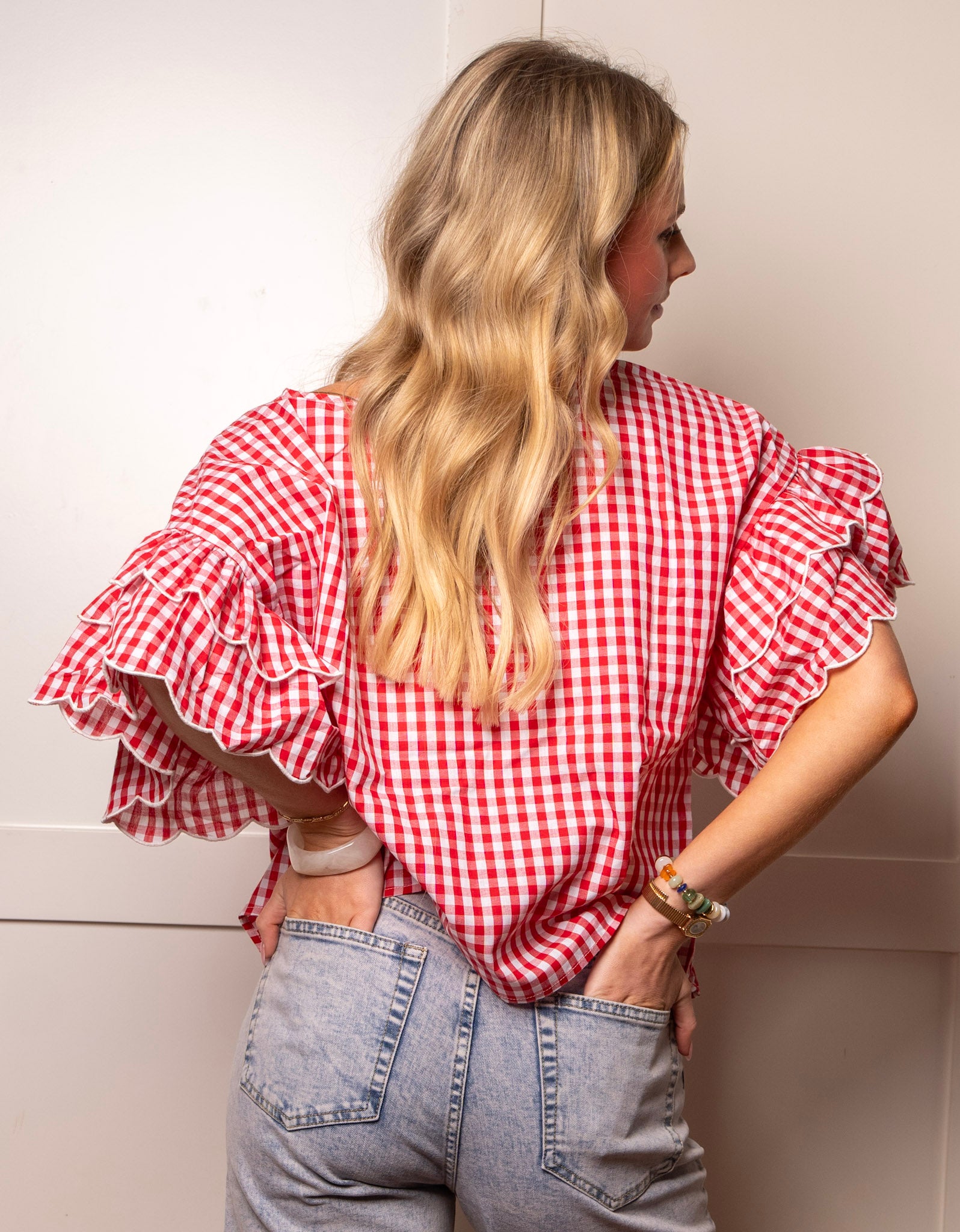 Sweet Magnolia Gingham Top