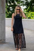 Midnight Romance Lace Maxi Dress