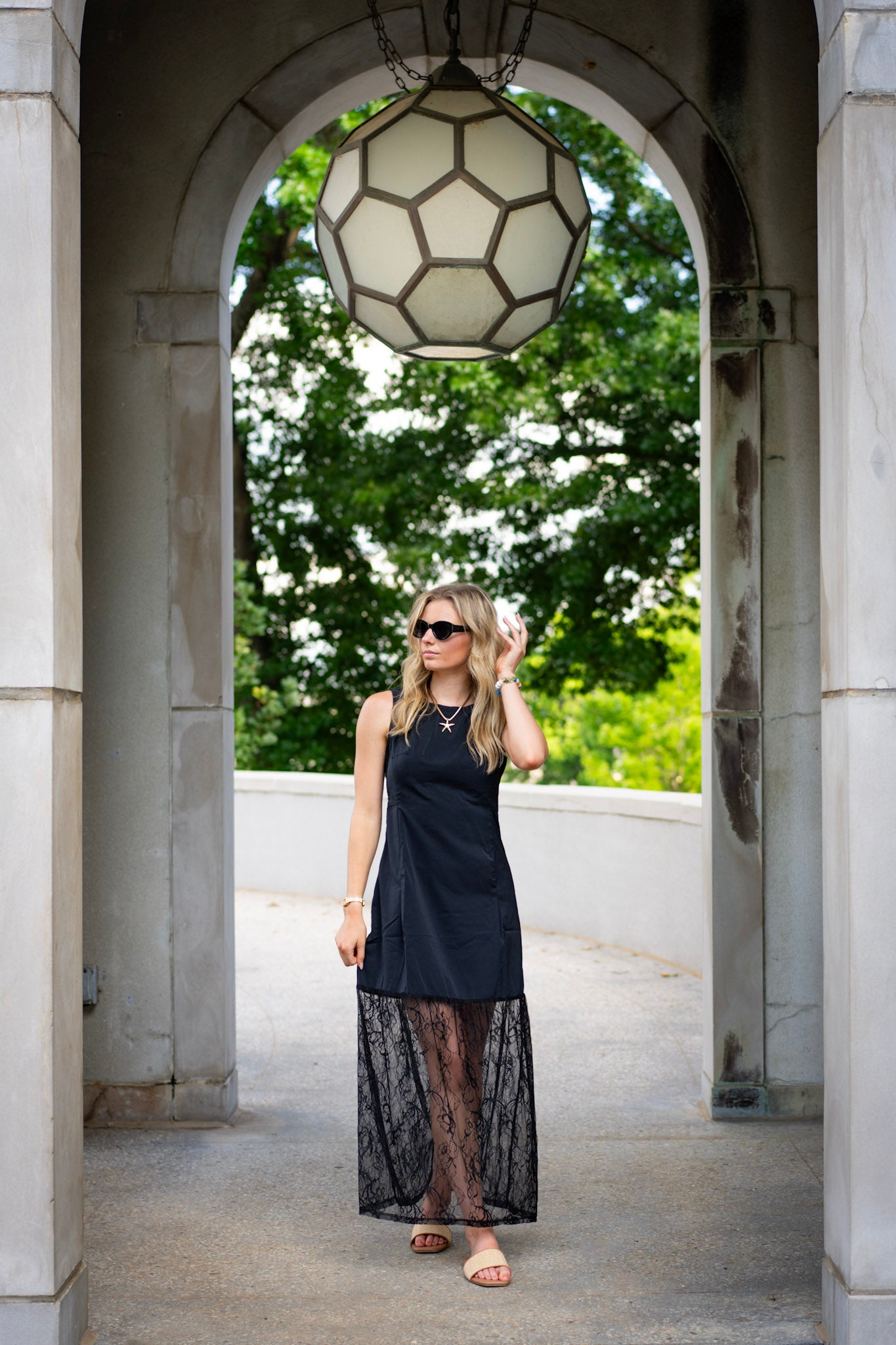 Midnight Romance Lace Maxi Dress