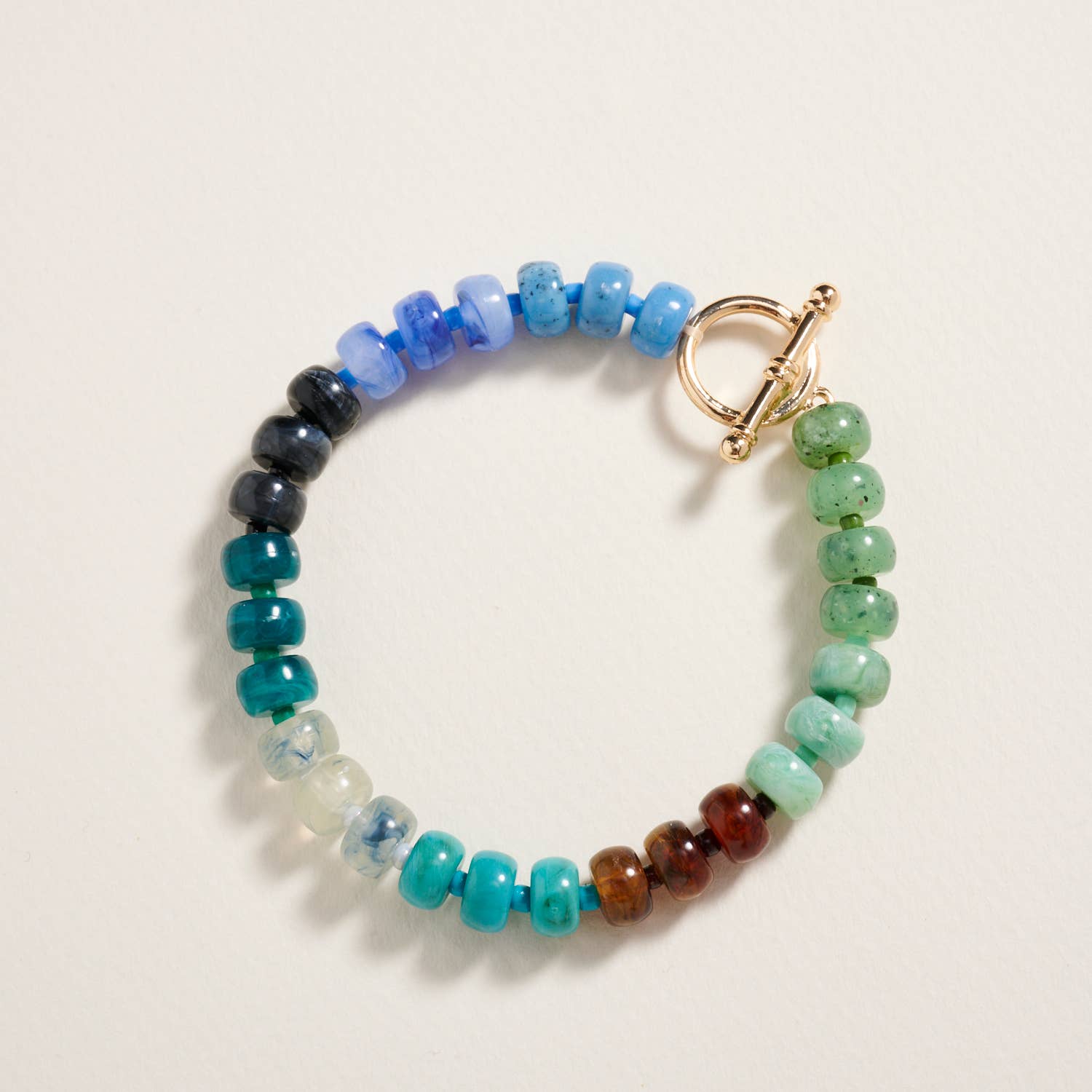 Soft Bloom Ombre Bead Bracelet