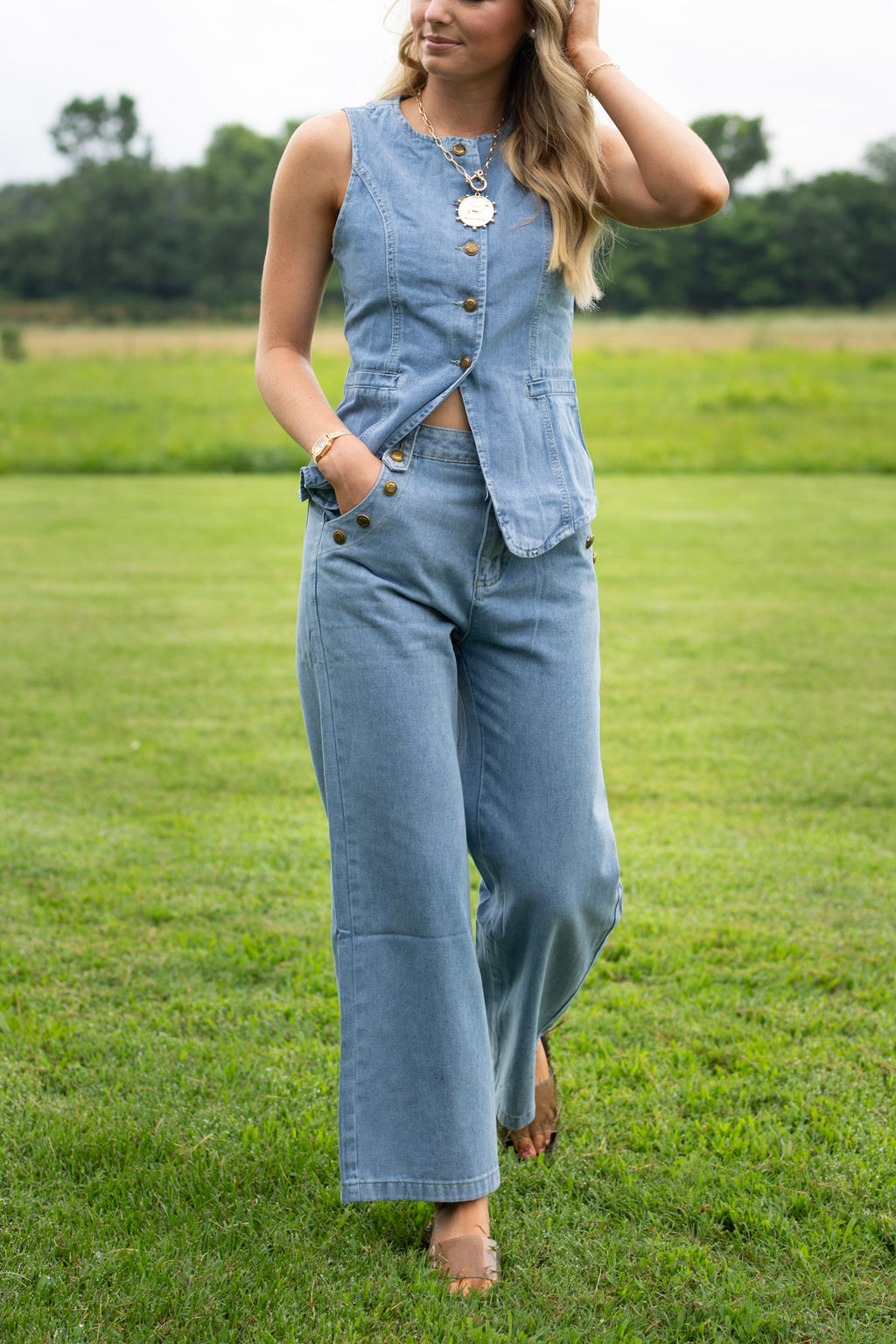 Blue Crush Vest & Pant Set