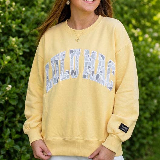 Lulu Mac Butter Yellow with Camo