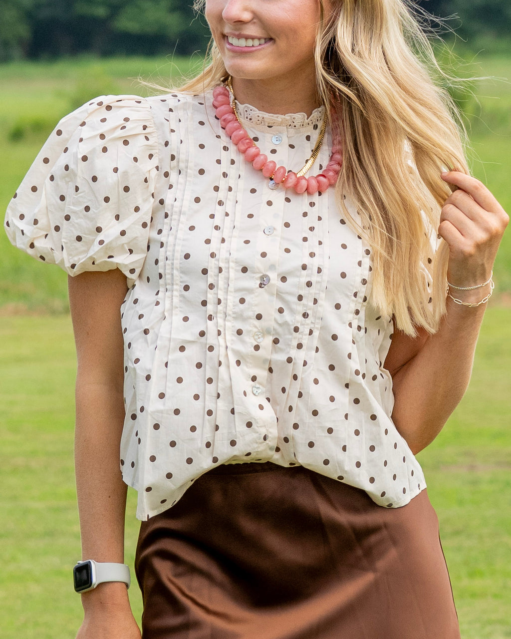 Cappuccino Kisses Blouse
