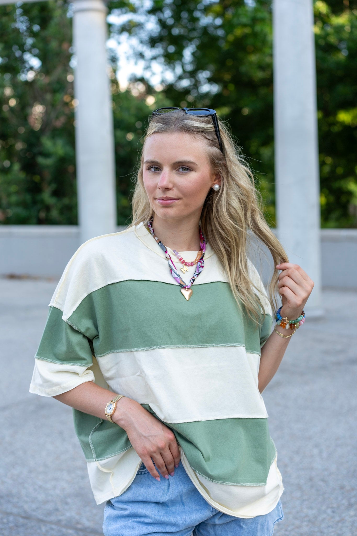 Barely Butter Stripe Top
